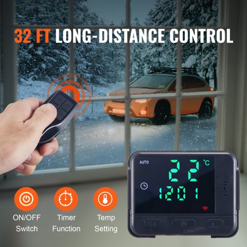 Diesel Air Heater Allinone 12V 5KW LCD Remote Control for Car RV Indoors