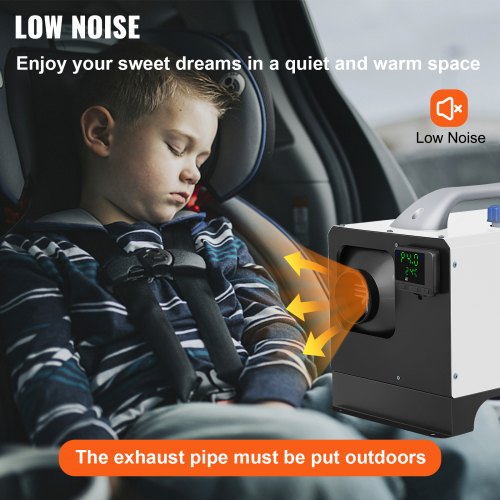 Diesel Air Heater 8KW Parking Heater 12V Truck Heater One Air Outlet with Black