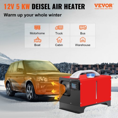 Diesel Air Heater 5KW 12V Parking Heater Mini Truck Heater Single Outlet