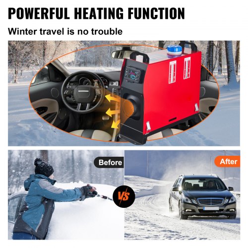 5KW Diesel Air Heater All in One 12V Diesel Parking Heater Silencer 5000W