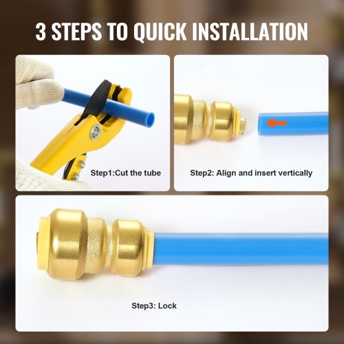 Pipe Fittings 1234 12PCS Brass Pipe Fittings StraightThrough