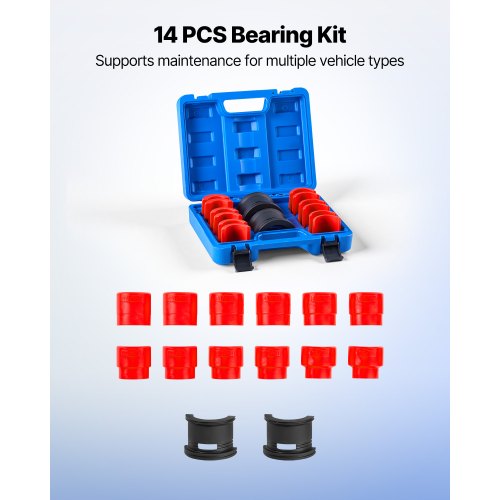 Bearing Press Kit 14 Pcs Bearing Race and Seal Driver Set with Bushings