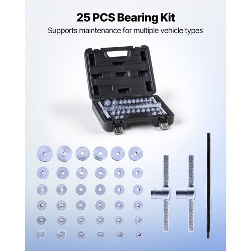 Bearing Press Kit 25 Pcs Bearing Race and Seal Driver Set with Bushings