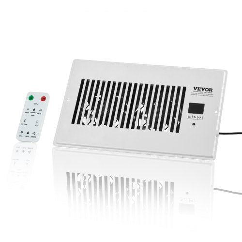 Register Booster Fan Quiet Vent Booster Fan Fits 6 x 10 inch Holes with Remote
