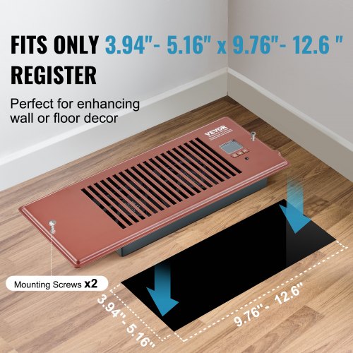 Register Booster Fan Quiet Vent Booster Fan Fits 4” x 12” Register Holes