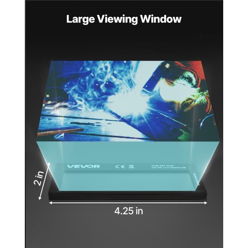 Auto Darkening Welding Lens 425 x 2 Shade 9 True Color Welding Lens with Dual