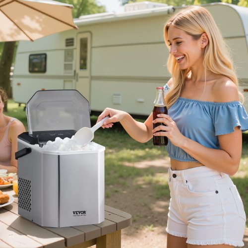 Countertop Ice Maker 9 Cubes Ready in 6 Mins 26lbs in 24Hrs SelfCleaning
