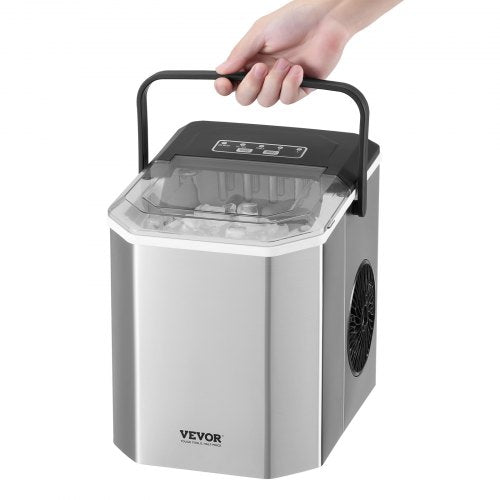 Countertop Ice Maker 9 Cubes Ready in 6 Mins 26lbs in 24Hrs SelfCleaning