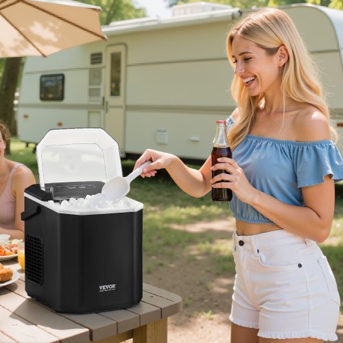 Countertop Ice Maker 9 Cubes Ready in 6 Mins 26lbs in 24Hrs SelfCleaning