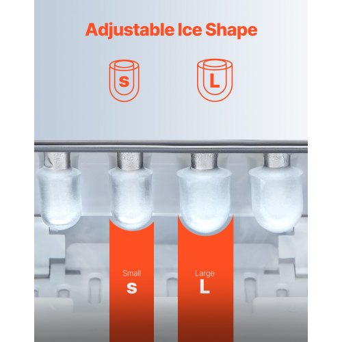 Countertop Ice Maker 9 Cubes Ready in 6 Mins 33lbs in 24Hrs SelfCleaning