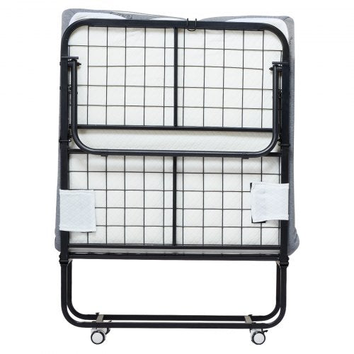 Rollaway Bed 31 in x 75 in Folding Bed with 5 in Mattress Twin Size