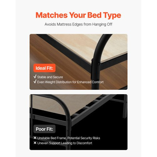 Full Size Bunkie Board 0.4 in Foldable Bed Board Slats with Connection