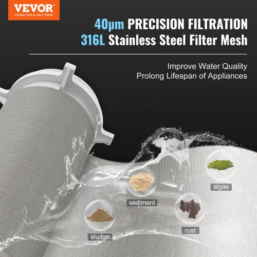Spin Down Filter 40 Micron Whole House Sediment Filter for Well Water 1
