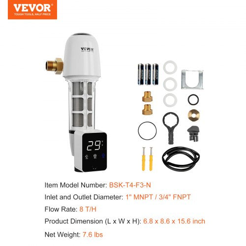 Spin Down Filter 40 Micron Whole House Sediment Filter for Well Water 1