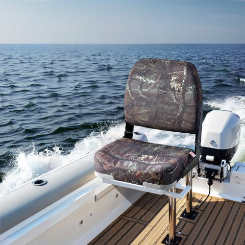 Boat Seat Low Backrest Folding Fishing Boat Seat with Thickened Sponge
