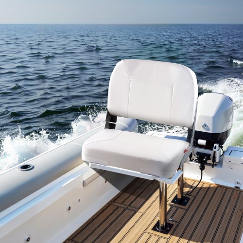 Boat Seat Low Backrest Folding Fishing Boat Seat with Thickened Sponge
