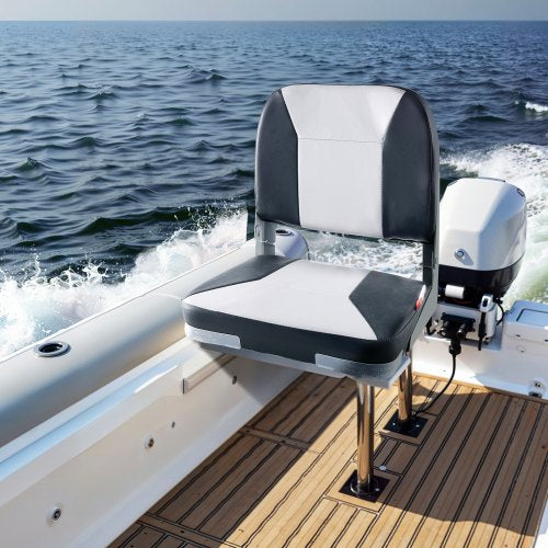 Boat Seat Low Backrest Folding Fishing Boat Seat with Thickened Sponge