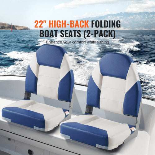 Boat Seats 2185 High Back Boat Seat Folding Boat Chair with Thickened