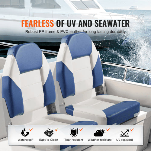 Boat Seats 2185 High Back Boat Seat Folding Boat Chair with Thickened