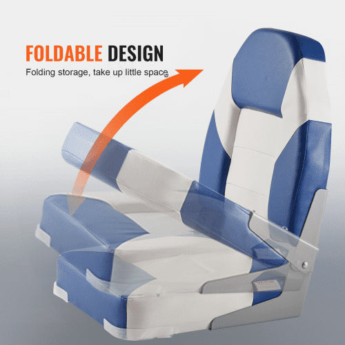 Boat Seats 2185 High Back Boat Seat Folding Boat Chair with Thickened