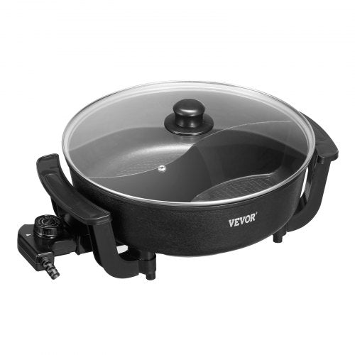 Electric Hot Pot 1360W 5 L Doubleflavor Shabu Shabu Pot NonStick