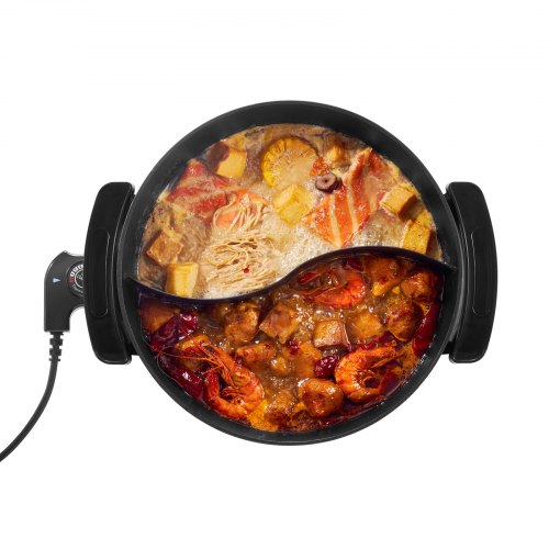 Electric Hot Pot 1360W 5 L Doubleflavor Shabu Shabu Pot NonStick