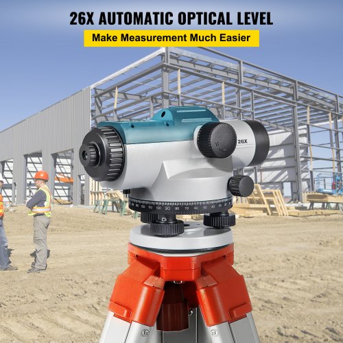 Automatic Optical Level 26X Optical Auto Level Kit High Precision