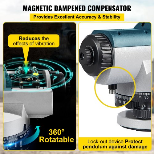 Automatic Optical Level 26X Optical Auto Level Kit High Precision