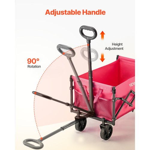Collapsible Wagon Carts 120L 225LBS Folding Wagons with AllTerrain