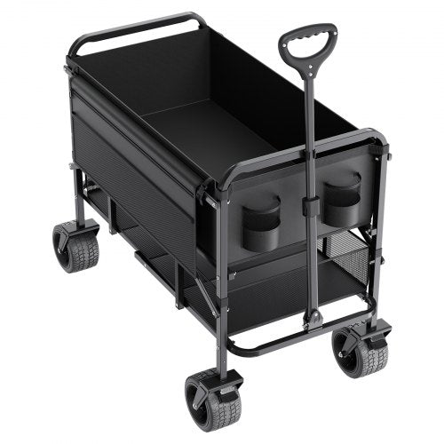 Double Decker Wagon Collapsible 400L Heavy Duty Folding Wagon Cart