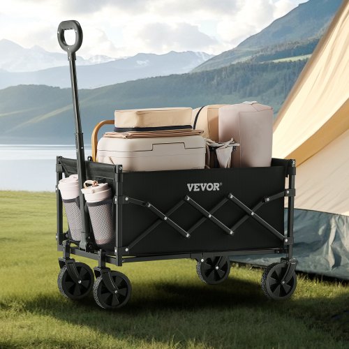 Collapsible Wagon Carts 120L 225LBS Folding Wagons with AllTerrain