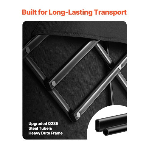 Foldable Wagon with Extended Tailgate 450lbs 300L Large Capacity