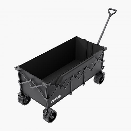 Foldable Wagon with Extended Tailgate 450lbs 300L Large Capacity