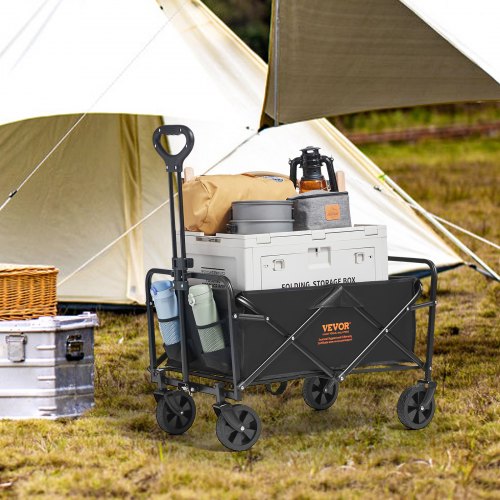 Collapsible Folding Wagon 2 cuft Grass Wagon Cart with AllTerrain 5in