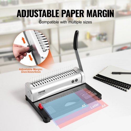 Binding Machine Comb Binding Machine 21Holes Binding 450 Sheets Book