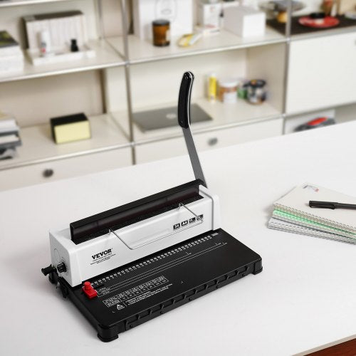 Coil Spiral Binding Machine Manual Book Maker 34Holes Binding 120 Sheets