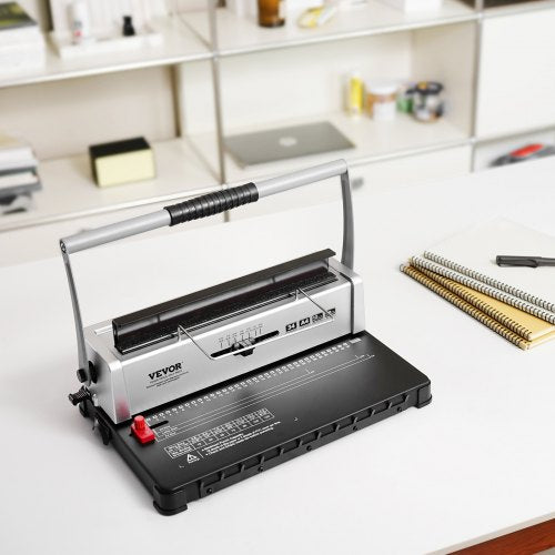 Coil Spiral Binding Machine Manual Book Maker 34Holes Binding 120 Sheets