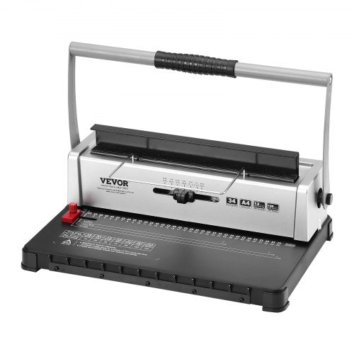 Coil Spiral Binding Machine Manual Book Maker 34Holes Binding 120 Sheets