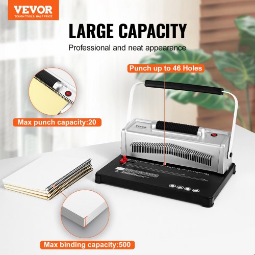 Coil Spiral Binding Machine Manual Book Maker with Electric Binding