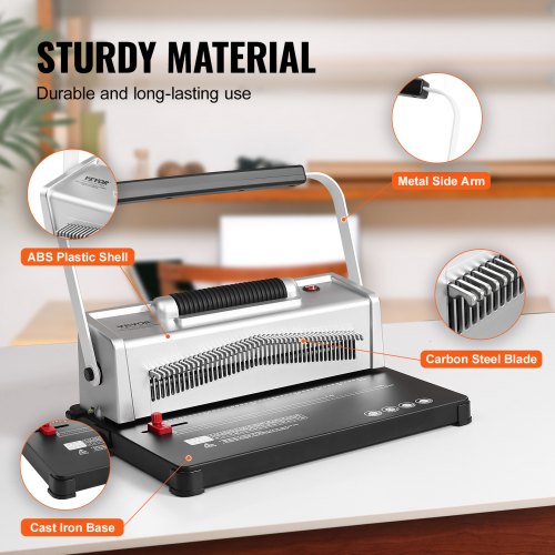 Coil Spiral Binding Machine Manual Book Maker with Electric Binding