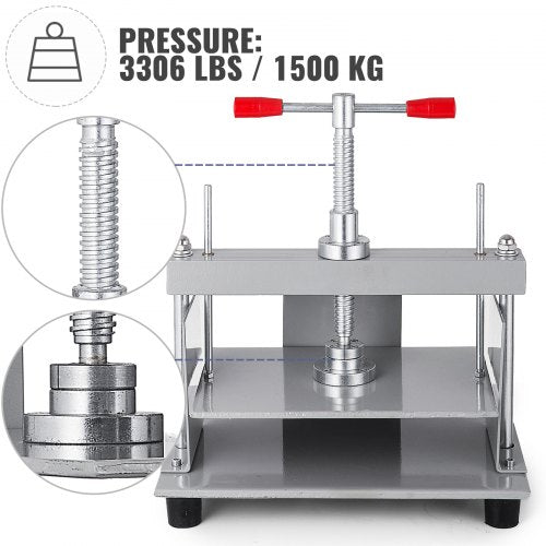 Manual Paper Press Machine 12x86 inch for A4 Sized Papers Flatting
