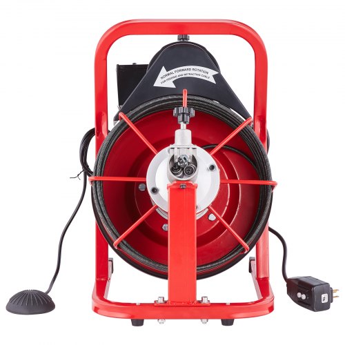 Drain Cleaner Machine 50FT x 310 Inch Auto Feed Sewer Snake Auger