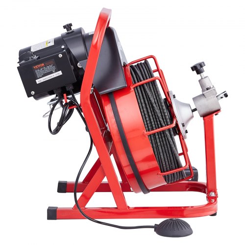 Drain Cleaner Machine 50FT x 310 Inch Auto Feed Sewer Snake Auger