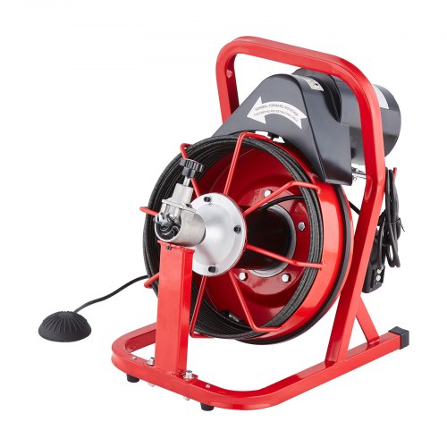 Drain Cleaner Machine 50FT x 310 Inch Auto Feed Sewer Snake Auger