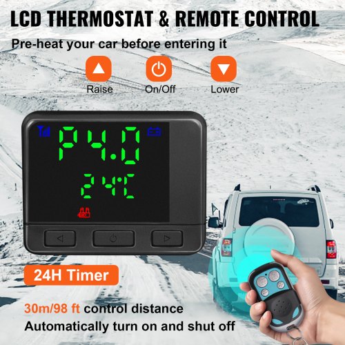 Diesel Air Heater 8KW All in One 12V Truck Heater Parking Heater with Black LCD