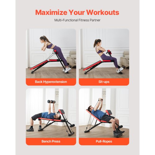 MultiFunctional Weight Bench for Full Body Workout Roman Chair