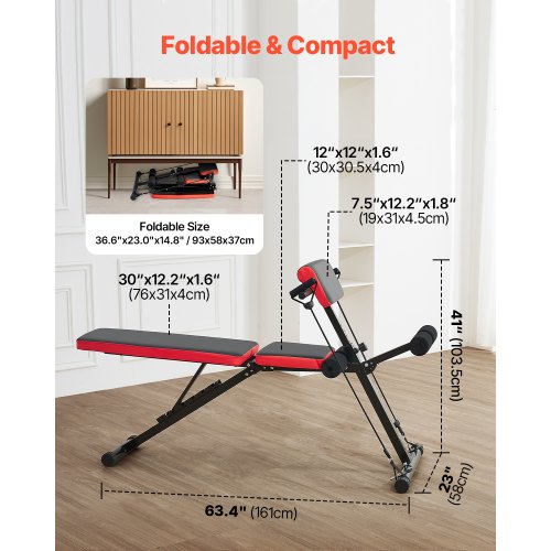 MultiFunctional Weight Bench for Full Body Workout Roman Chair