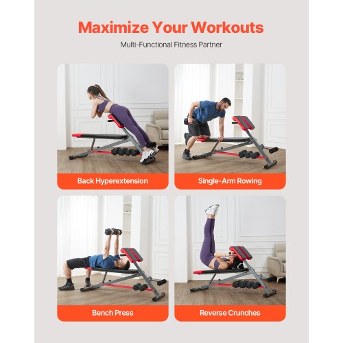 MultiFunctional Weight Bench for Full Body Workout Roman Chair