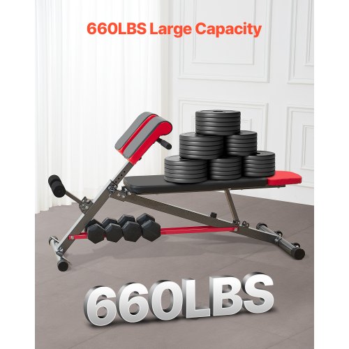 MultiFunctional Weight Bench for Full Body Workout Roman Chair