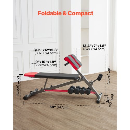 MultiFunctional Weight Bench for Full Body Workout Roman Chair